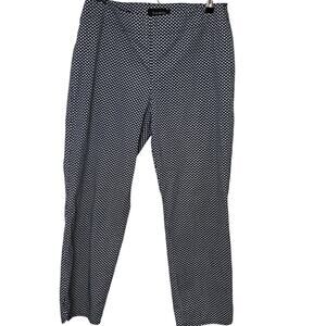 Talbots Heritage Pants Women’s Size 4 Cropped Capri Printed Office Side Zip